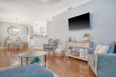 Open living to kitchen