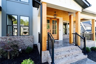 Property entrance with a porch