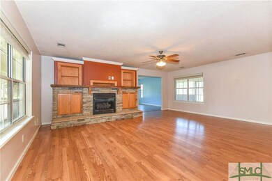 Gas Fireplace with Bookshelves on the side