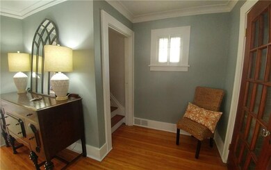Foyer - entrance door to the right; stairs to the 
