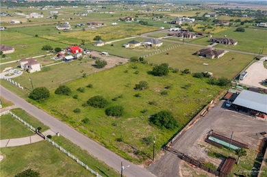 Aerial overview of property's location featuring rural landscape
