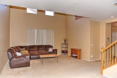 Living Room with two story ceiling. 