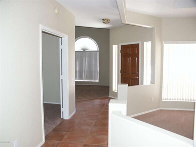 Entry to living room, dining room and de