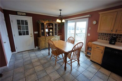 Patio doors to deck overlooking...