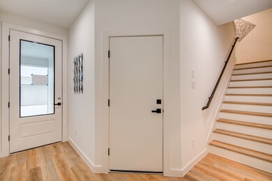 Entry way with access to the garage