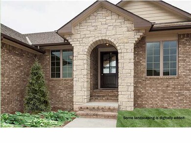 Arched stone entry