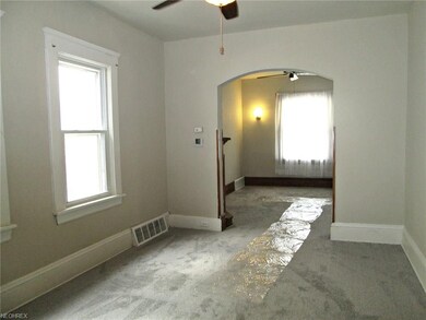 The dining room looking into the living room (fp m
