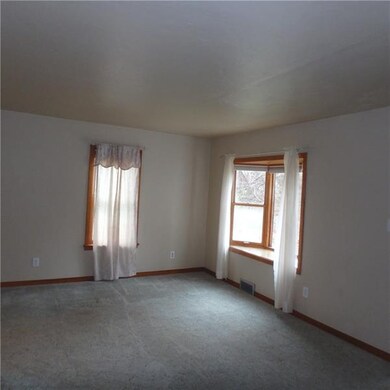 The bay window allows in lots of natural light and