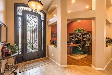 Entryway and office