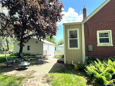 Side of home and patio