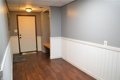 Entry way with built in bench and hooks