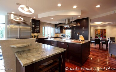 Extensive granite & custom cabinetry