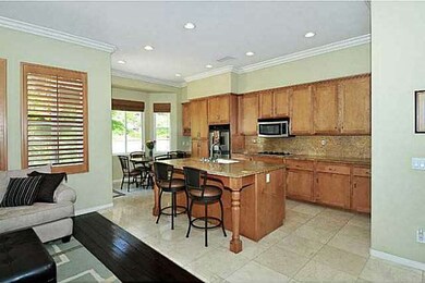 Entertainer's kitchen with large island connected 
