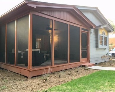 Private screened and covered back porch