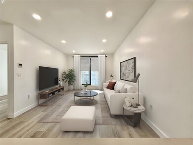 Living room virtually staged