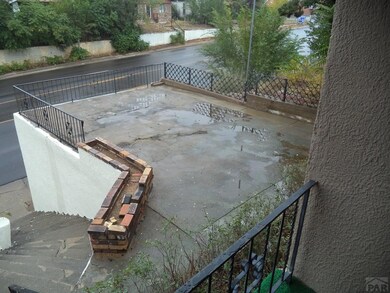 Deck above garage