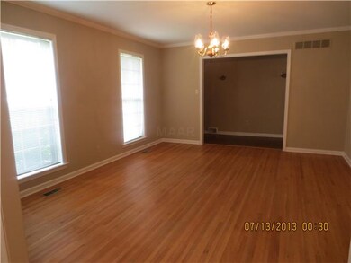 Dining Room, Beautiful hardwood floors, Brick Floo