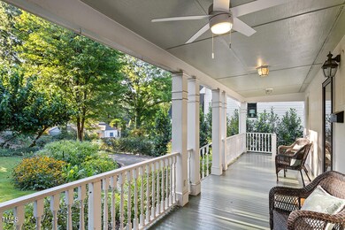Wide front porch