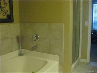 Garden tub in master bath.