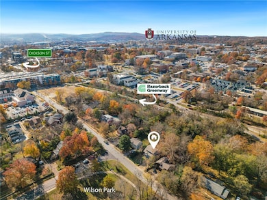 Aerial view of property's location featuring mountains