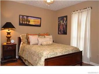 Separate from the master, the 2 guest rooms share 