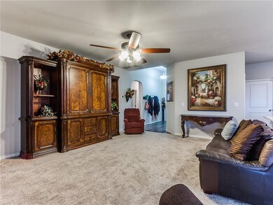 Living Room:  The 19X15 living room has plenty of 