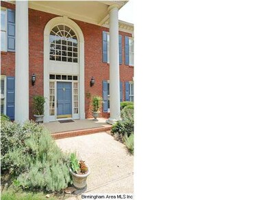 Beautiful entry from the circular driveway.