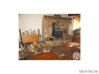 Look at that fireplace!