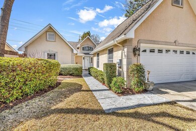 Front facade with a garage