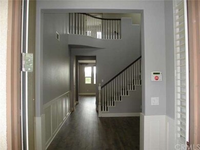 Grand front entry through the living room with cat