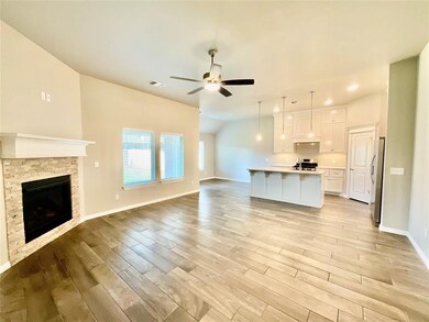 Unfurnished living room with a fireplace, ceiling 
