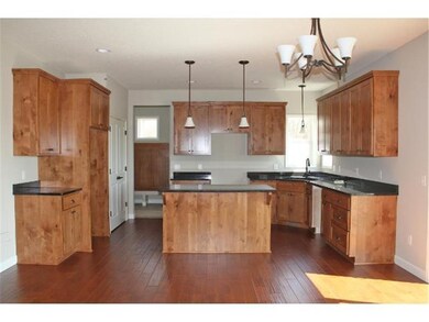 Kitchen with granite countertops and stainless ste