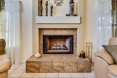 Custom Tile work at Gas Fireplace