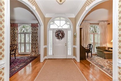 Classic entrance hall and access to formal living 