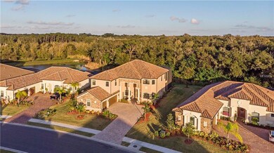 Aerial View of Front Elevation + Preserve + Privat