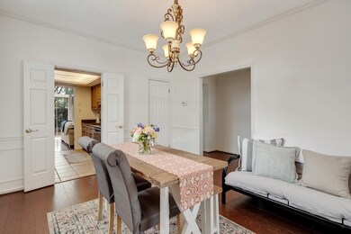 Living room is currently used as a dining room.