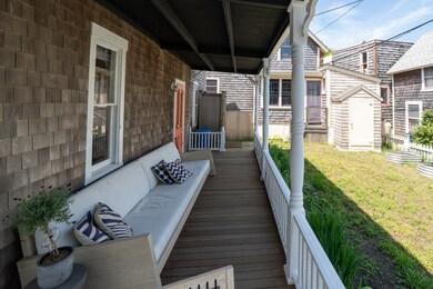 Wrap around porch access to shared side yard!