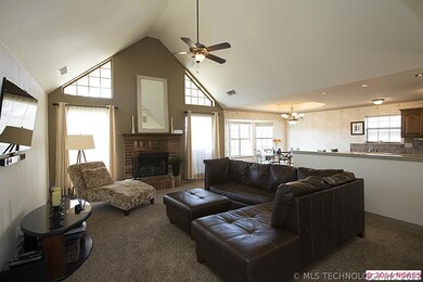 Great Room is vaulted and open to Kitchen.