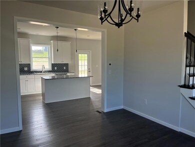 Example of a previously built home with a view fro