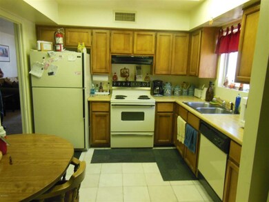 Kitchen with marble tile floor