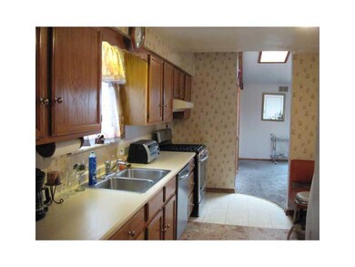 Kitchen. Kitchen with new stainless steel stove