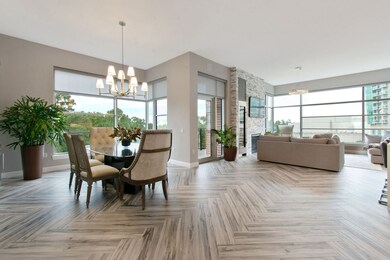 Open floor plan with spectacular views of the wate