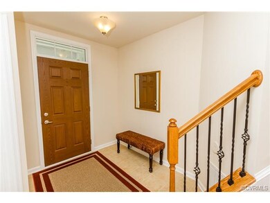 Spacious foyer.