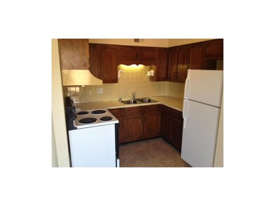 Kitchen in a two bedroom unit