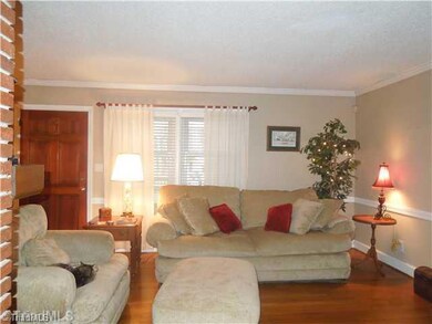Living Room. Living Room view from Foyer Entry
