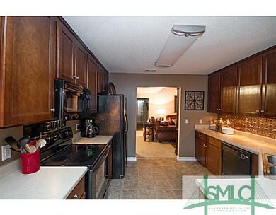 Cafeteria/Kitchen. Beautiful Dark Cabinets