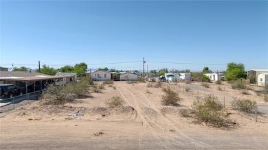 View of vacant lot from the street.