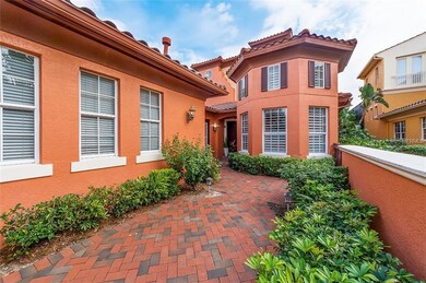 Front brick paver entry and courtyard.
