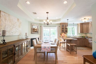 Dining area and custom kitchen