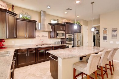 Kitchen view of island